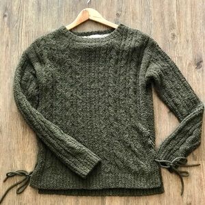 Xhilaration // Olive Side-Tie Sweater